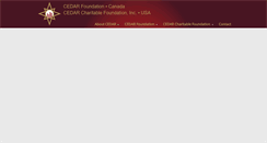 Desktop Screenshot of cedarfoundation.com