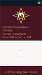 Mobile Screenshot of cedarfoundation.com
