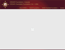 Tablet Screenshot of cedarfoundation.com